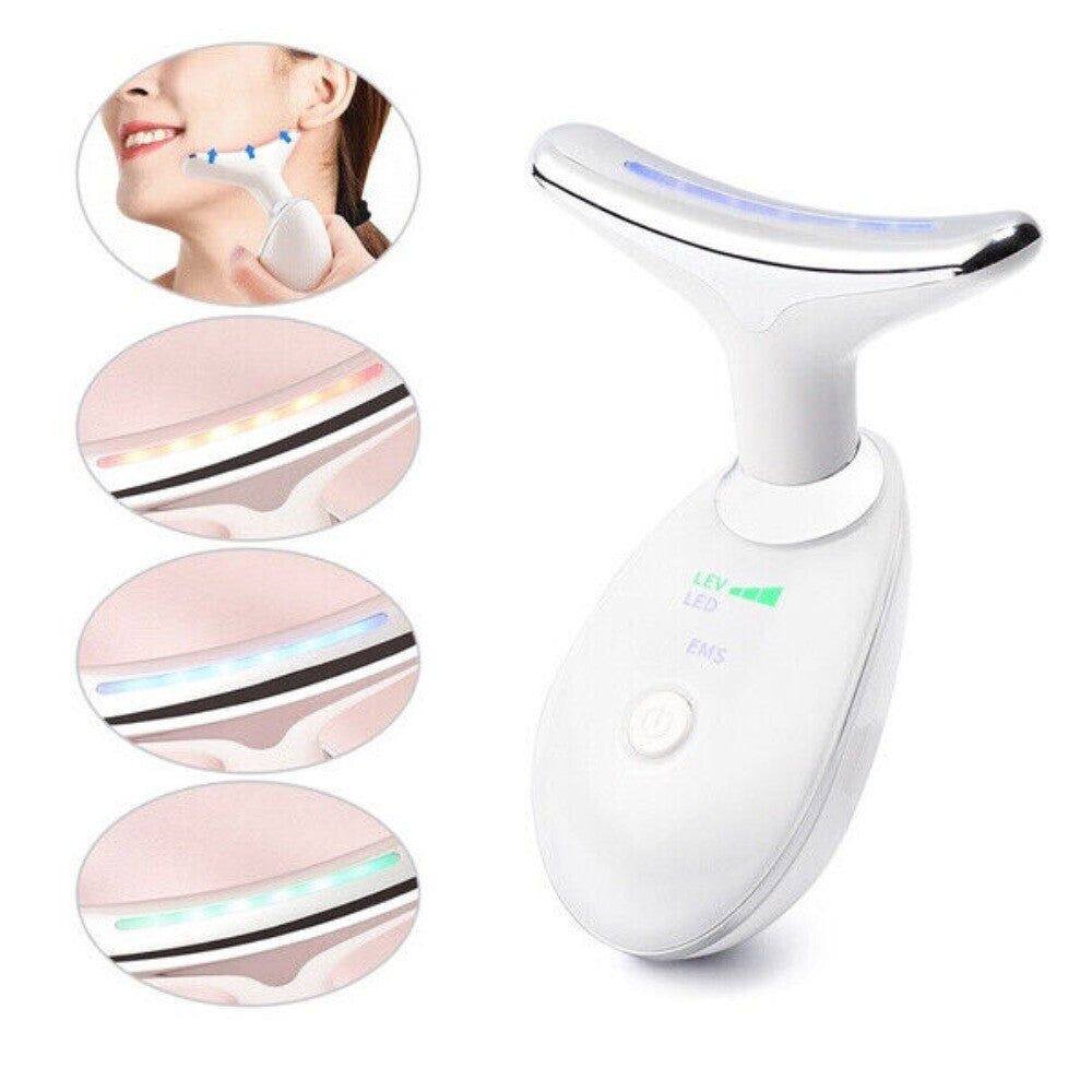 Neck Face Lifting Massager Device LED Anti-Wrinkle Skin Tightening for Double Chin