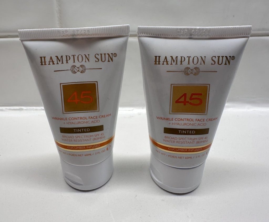 Hampton Sun SPF 45 Wrinkle Control Tinted Face Cream - 2 Pack, 2 oz