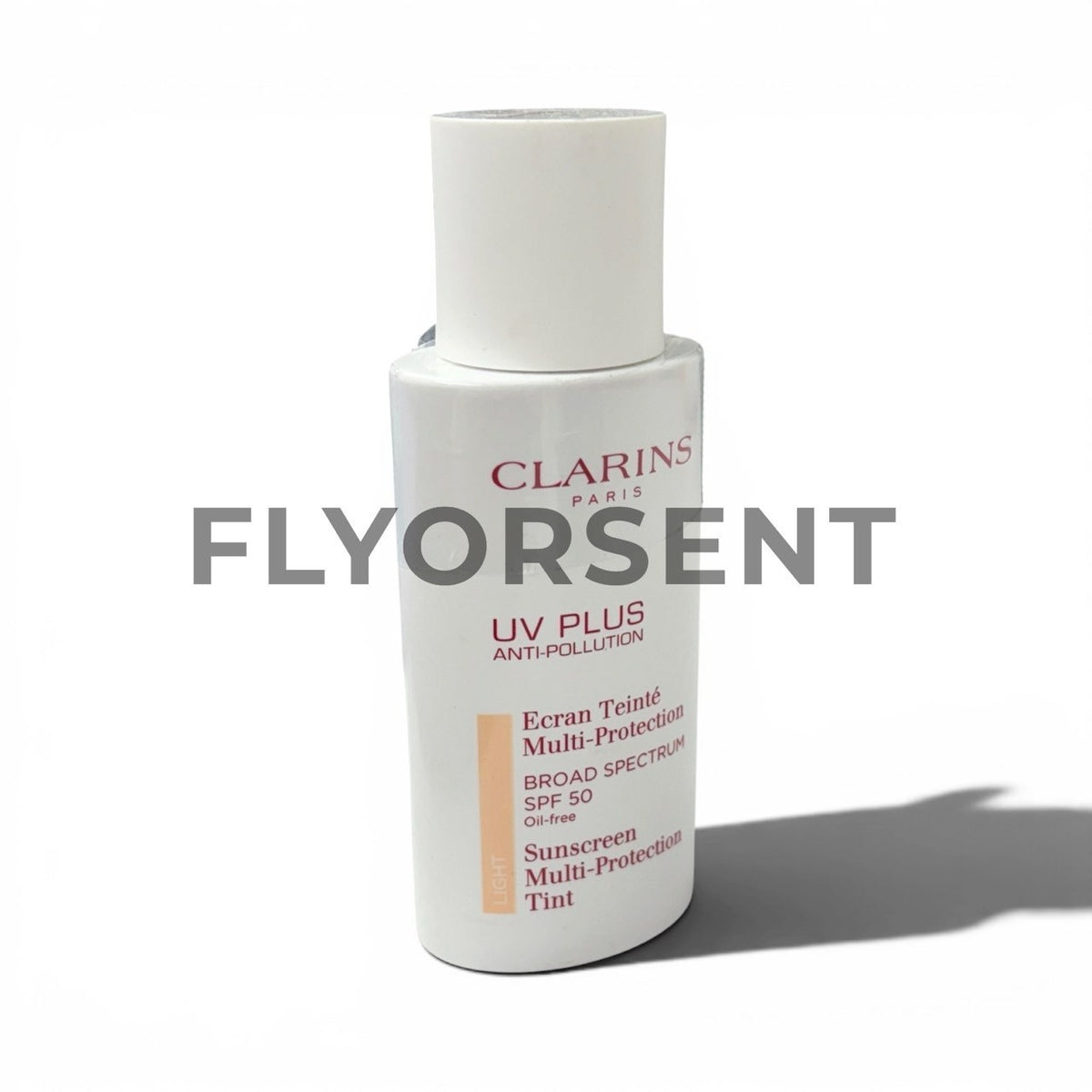Clarins SPF 50 Tinted Oil-Free Sunscreen Light Shade - Anti-Pollution, UV Shield