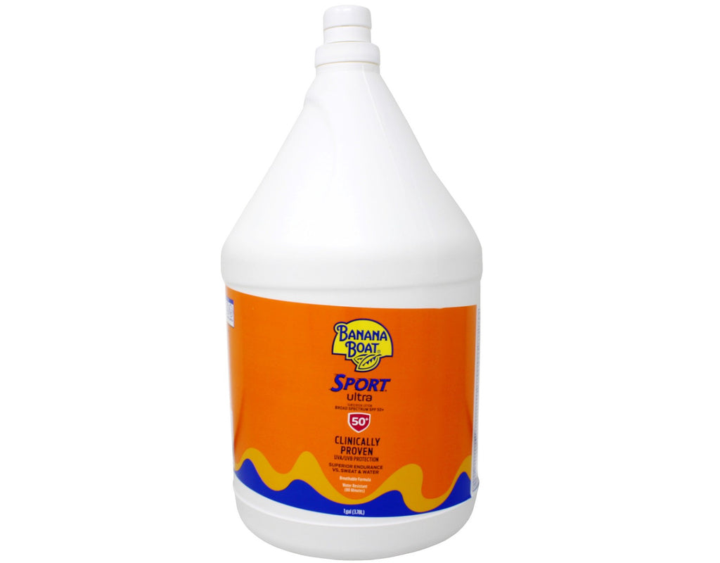 SPF 50+ Sunscreen Lotion Bulk 128oz Water & Sweat Resistant Sport Lotion