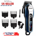 Cordless Men Hair Clippers Trimmer Kit with LED Display & Multiple Attachments