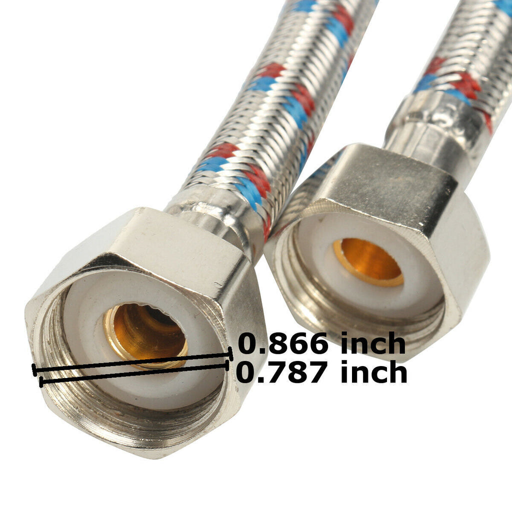 Durable Hot & Cold Faucet Spray Hose Set for Barber Shop Salon Shampoo Sink