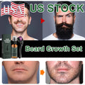 Men's Beard Growth Spray Kit Nourishing Oil for Beard & Mustache