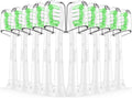 10 Pack Replacement Toothbrush Heads for Sonicare Click-On Handles - Compatible with 2 Series, DiamondClean, PowerUp & More