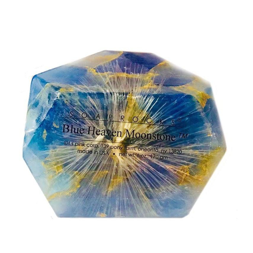Blue Heaven Moonstone Soap Rock - Gardenia Rainforest Fragrance, 6 oz