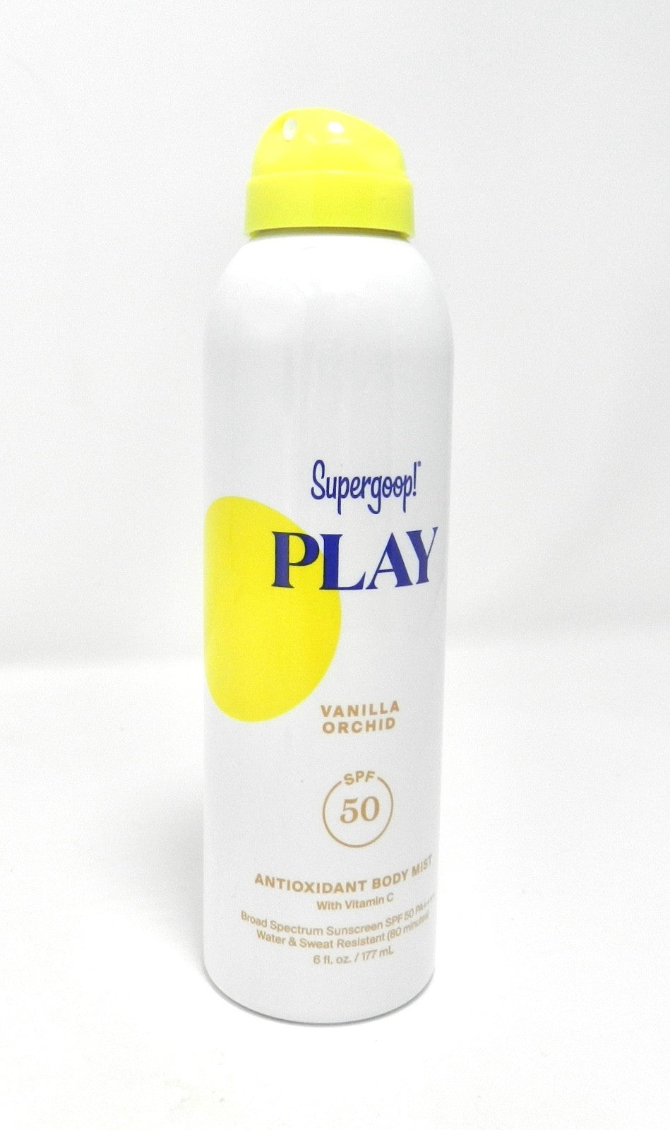 Supergoop! SPF 50 Antioxidant Body Mist Vanilla Orchid 6 oz Sunscreen