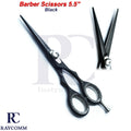 5-Inch Barber Hair Cutting Scissors with Sharp Blade - Black