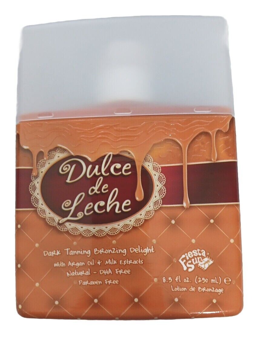 Dark Tanning Lotion with Bronzer & Accelerators - Dulce De Leche Scented | Sun Bed UV Tan Enhancer