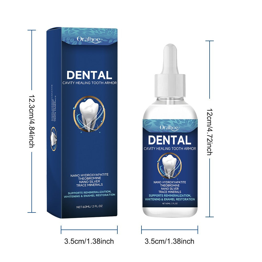 Dental Cavity Healing Serum with Hydroxyapatite & Silver - 60ml, Pack of 2
