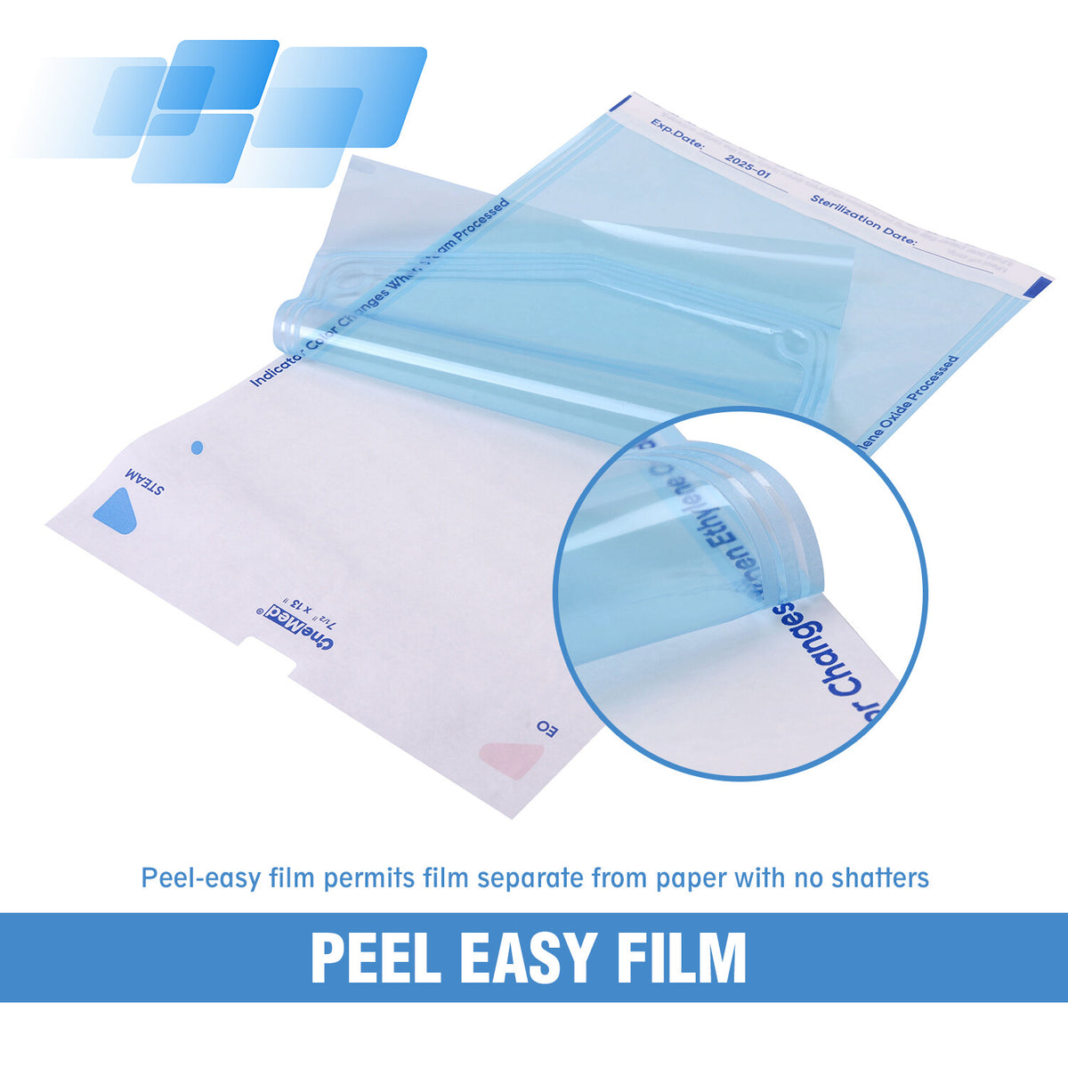 Dental Self Seal Sterilization Pouches Autoclave Bags - Multiple Sizes