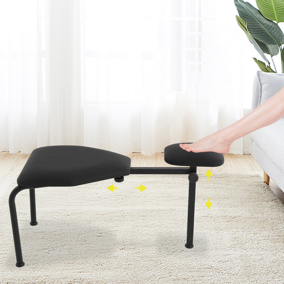 Pedicure Manicure Salon Chair with Adjustable Footrest Nail Stool