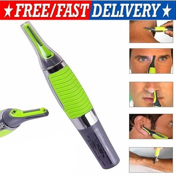 Men's Multi-Function Nose Ear Facial Hair Trimmer & Shaver - Compact & Portable