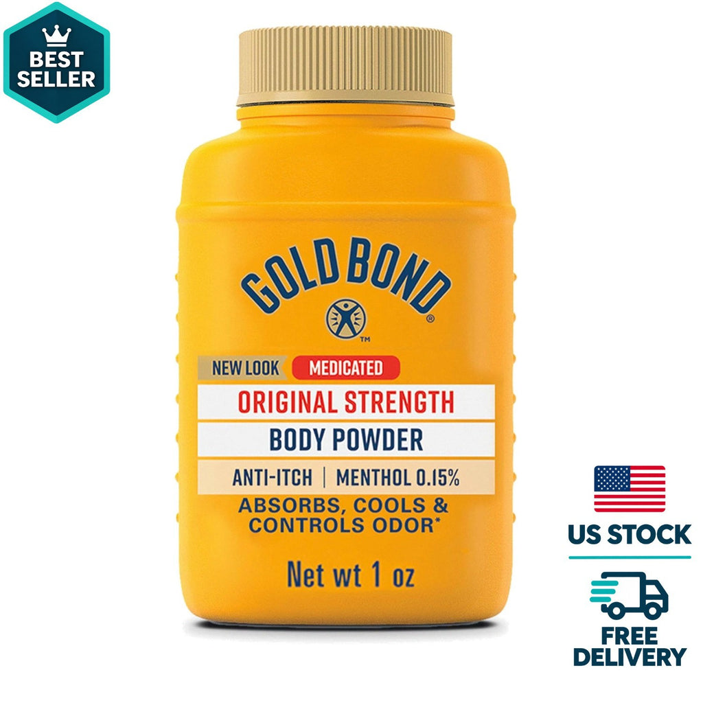 Travel-Sized Talc-Free Cooling Body Powder for Itch & Odor Relief - 1 Oz