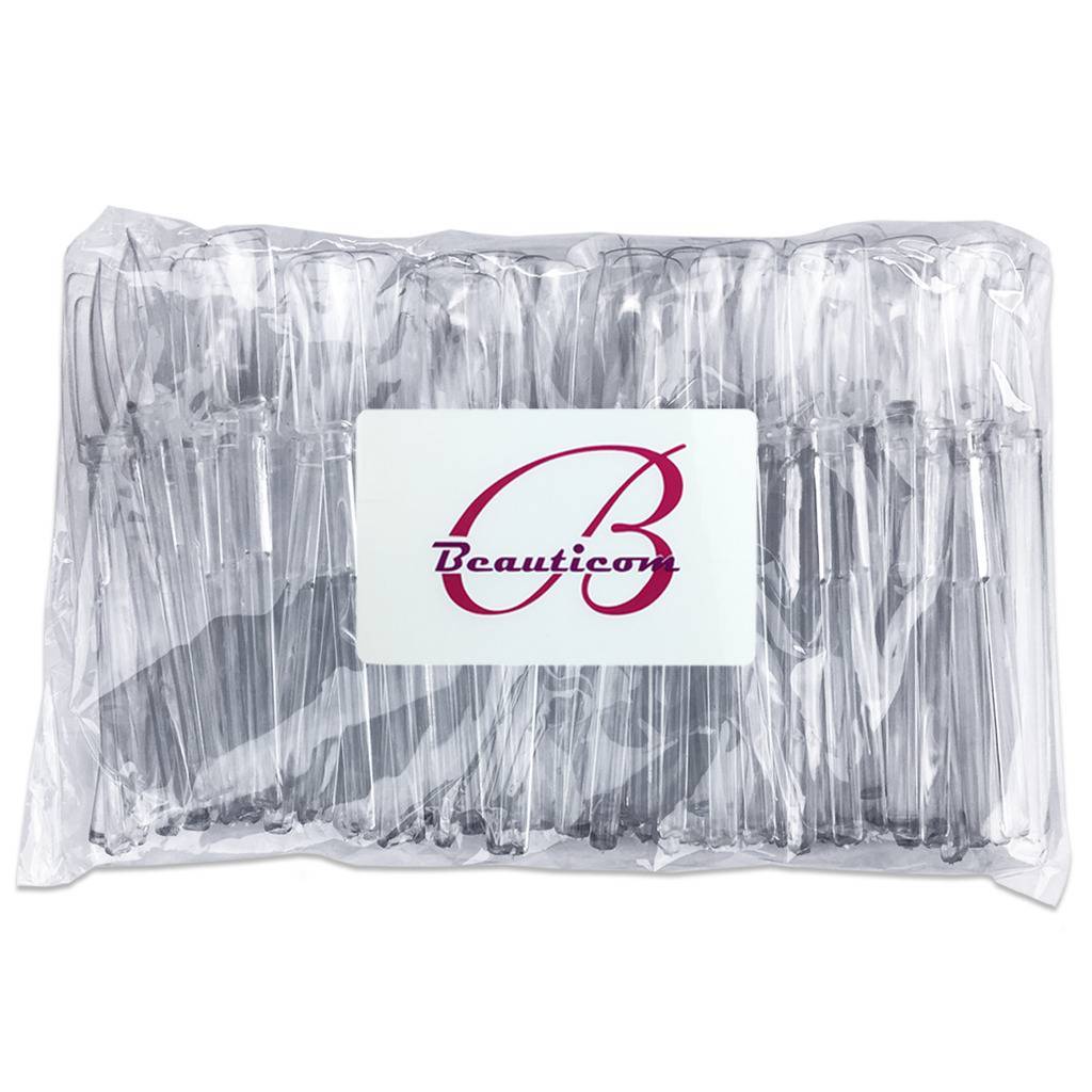 200pcs Clear Nail Art Tip Display Sticks - Refill Nail Swatching & Design