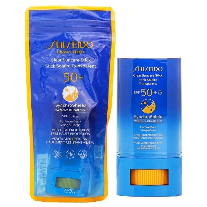 Shiseido Clear UV Stick SPF 50+ Sunscreen for Face Wet Force - Authentic