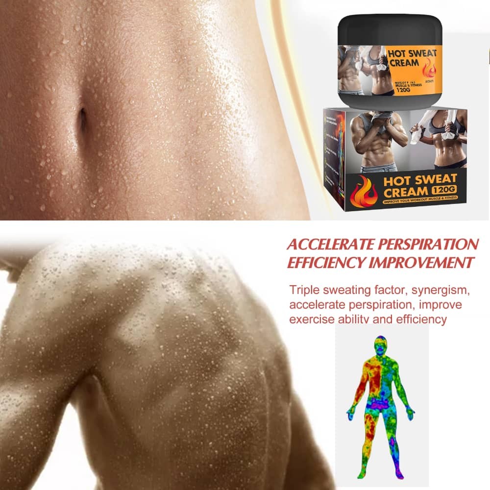 Anti-Cellulite Hot Sweat Cream for Body Shaping 120g - Abdominal Muscle Burner