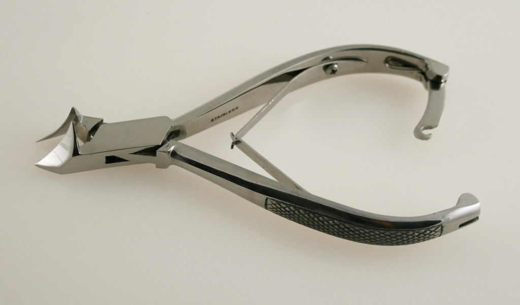 6 Pack Podiatrist-Grade Toenail Nippers 5.5 Inch Inverted Blades Spring Lock