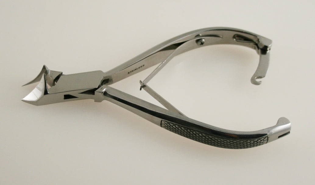 6 Pack Podiatrist-Grade Toenail Nippers 5.5 Inch Inverted Blades Spring Lock