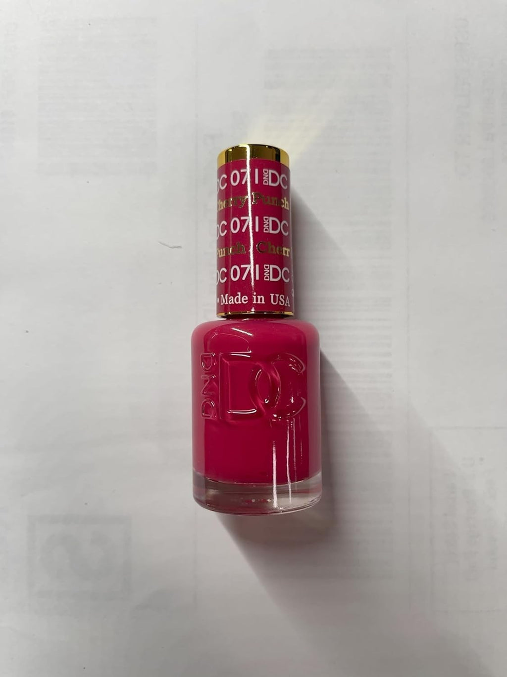 DND Gel Nail Polish Set Cherry Punch 071 - Long-Lasting 0.6oz Duo