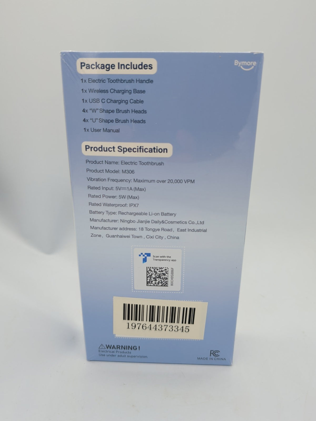 Electric Toothbrush for Adults with Travel Case & 8 Replacement Heads