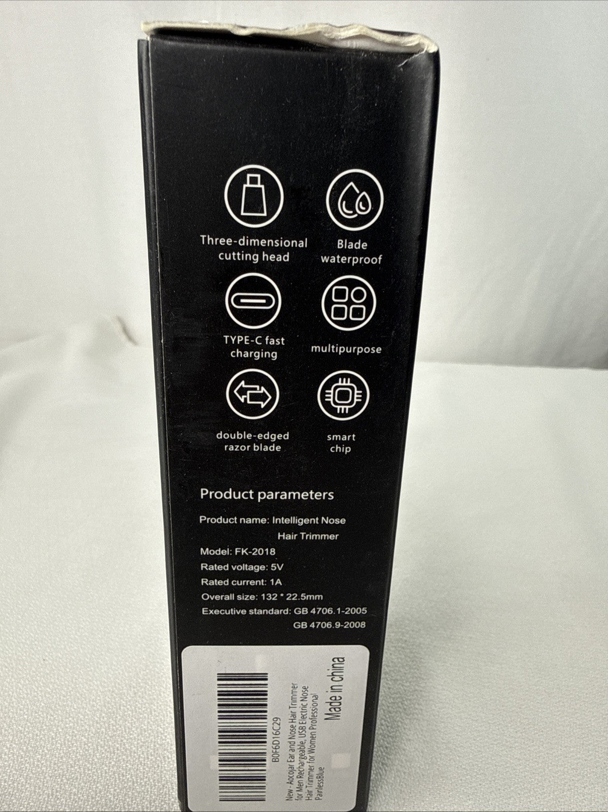 Rechargeable Ear and Nose Hair Trimmer with Type C Charging