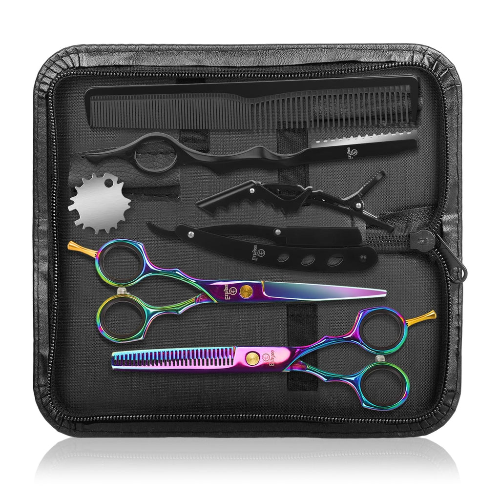 6.5-Inch Professional Barber Scissors Set Thinning Hair Cutting Shears