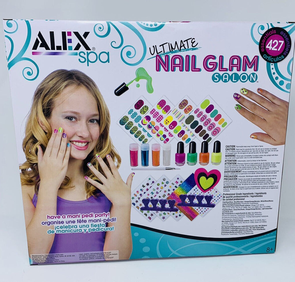 Nail Art Kit with Nail Polish Glitter Stickers and Accessories