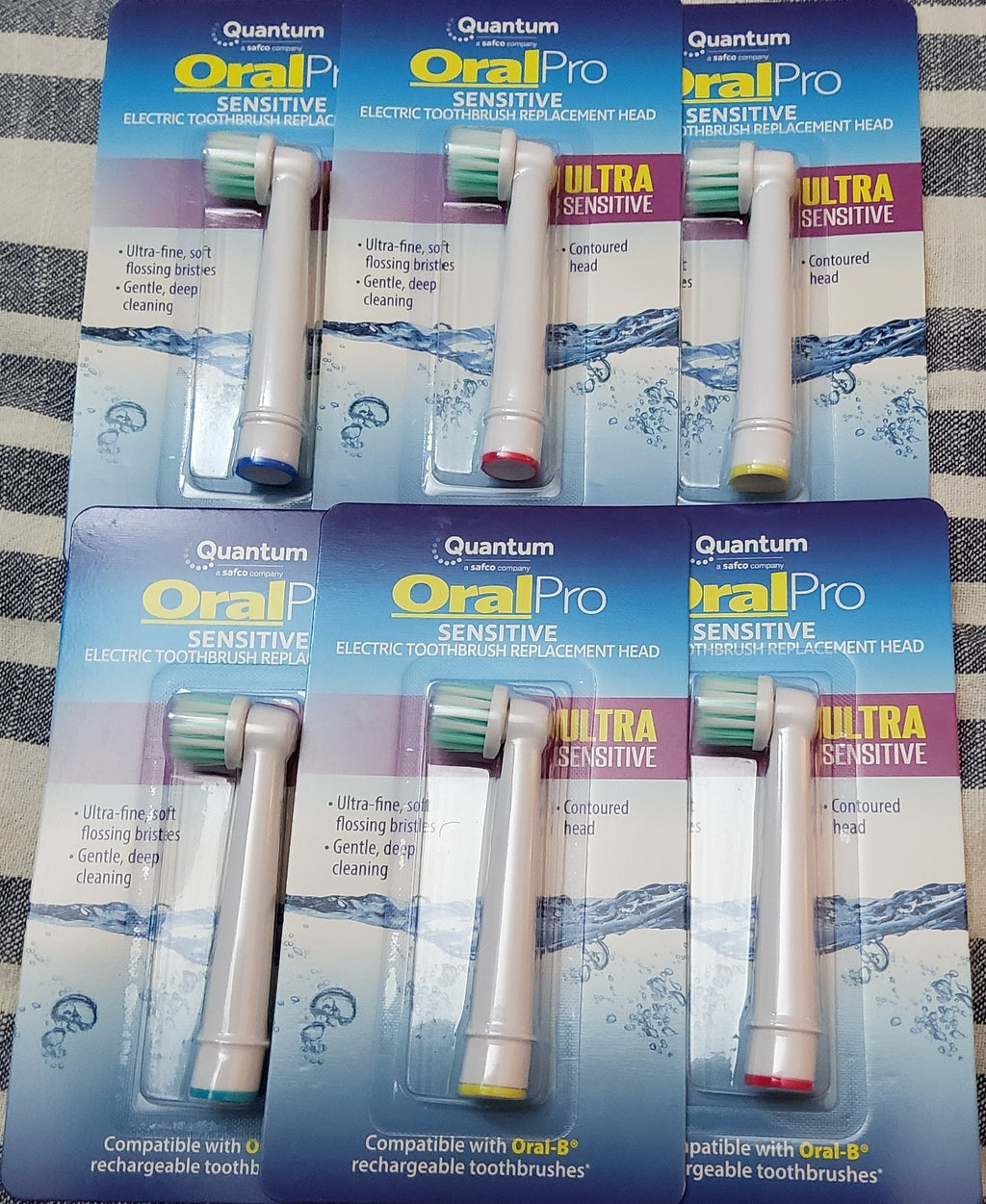 Ultra Soft Sensitive GumCare Electric Toothbrush Head Replacement - Pack of 6