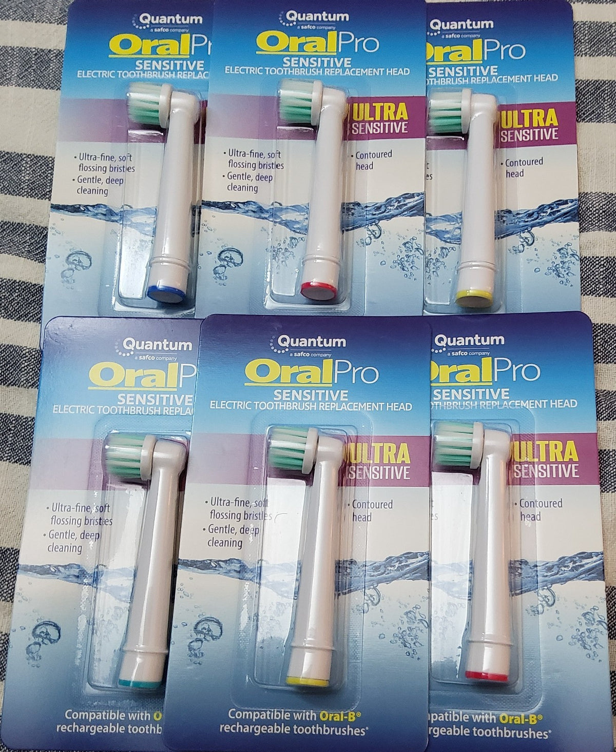 Ultra Soft Sensitive GumCare Electric Toothbrush Head Replacement - Pack of 6