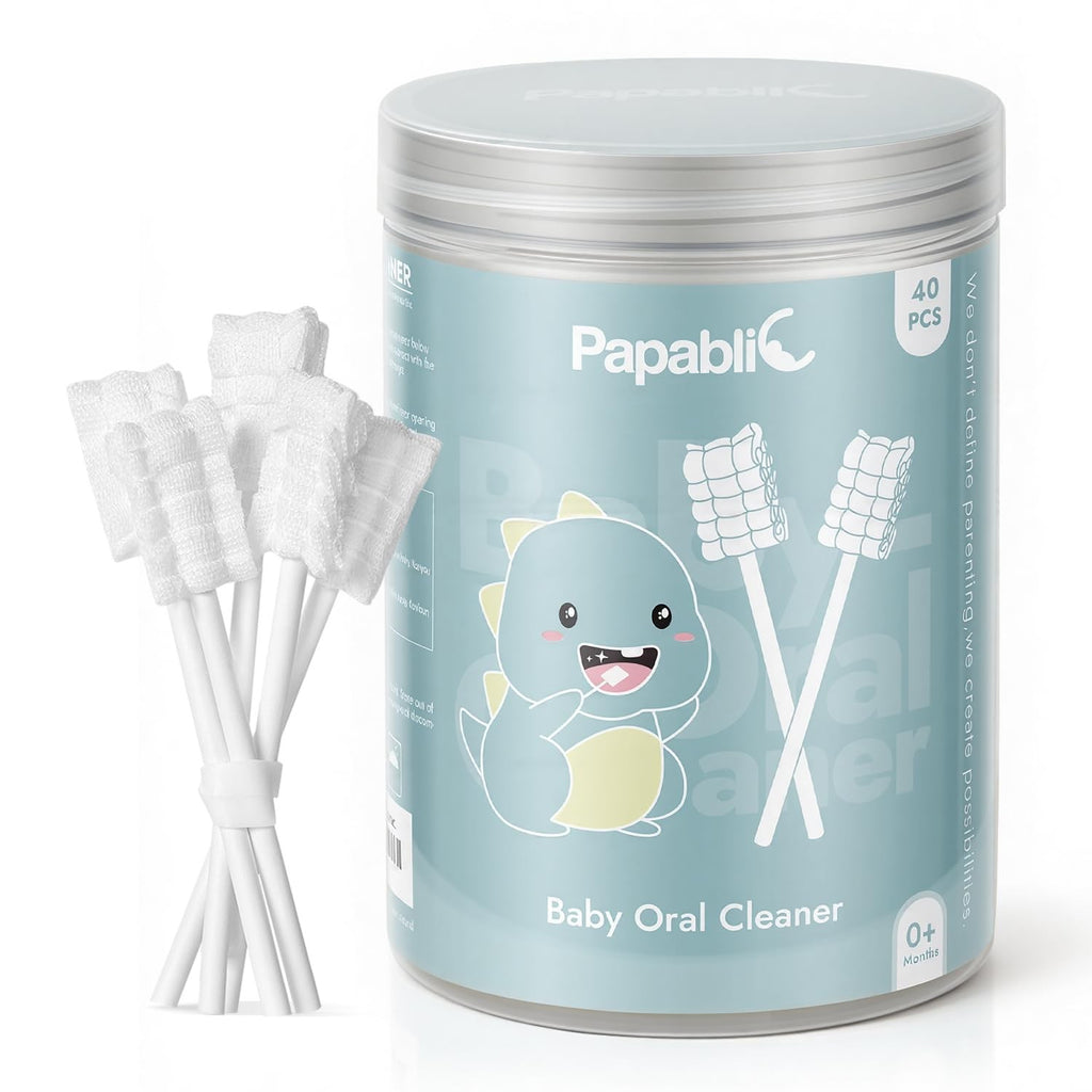 Disposable Baby Tongue Cleaners 40 Pack Soft Infant Oral Hygiene Tool