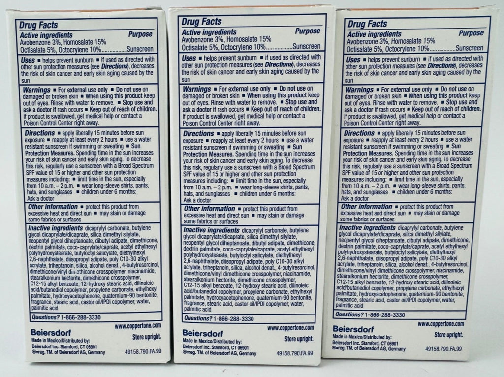 SPF 60+ Face Sunscreen with Niacinamide, Invisible Finish, 3 Pack