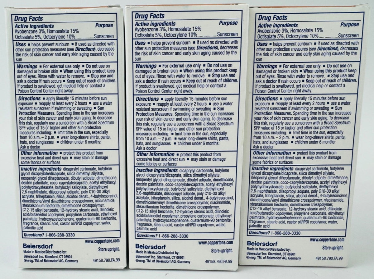 SPF 60+ Face Sunscreen with Niacinamide, Invisible Finish, 3 Pack