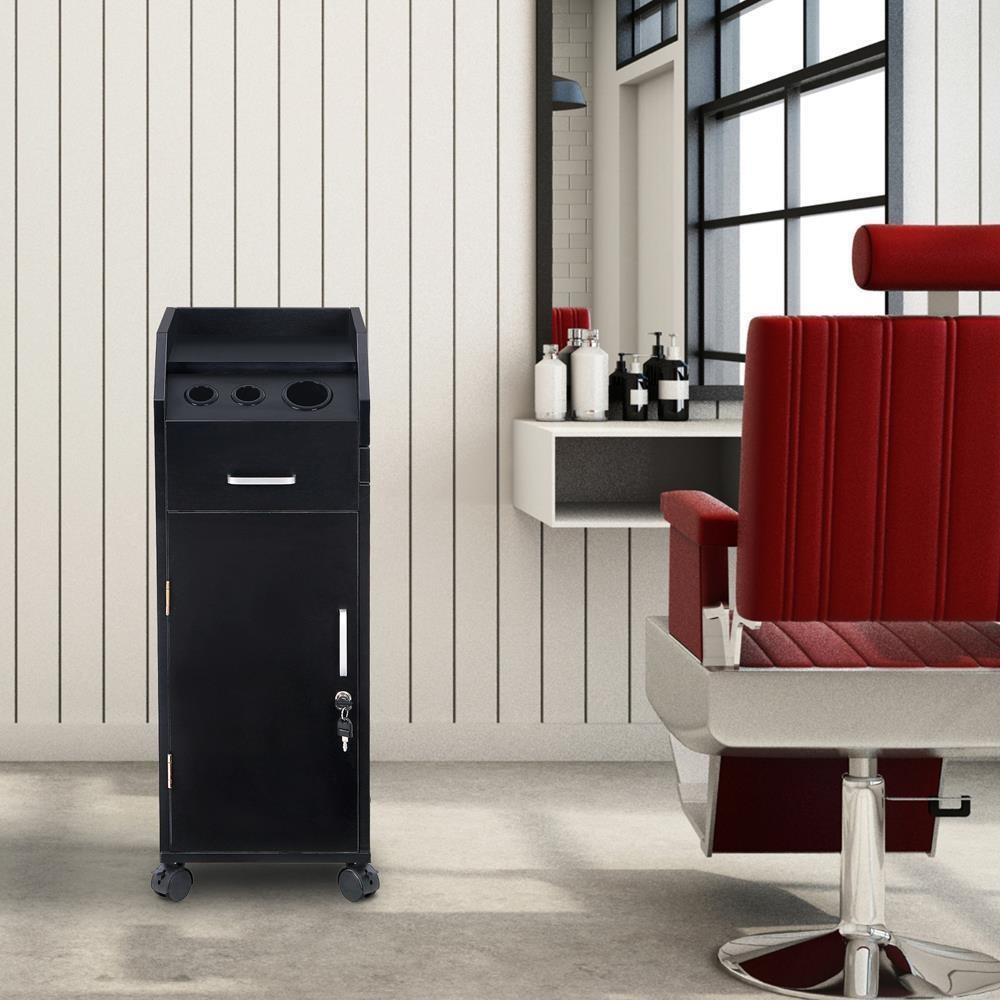 Salon Trolley Cart with 4 Drawers and Wheels - Hair Stylist Rolling Storage