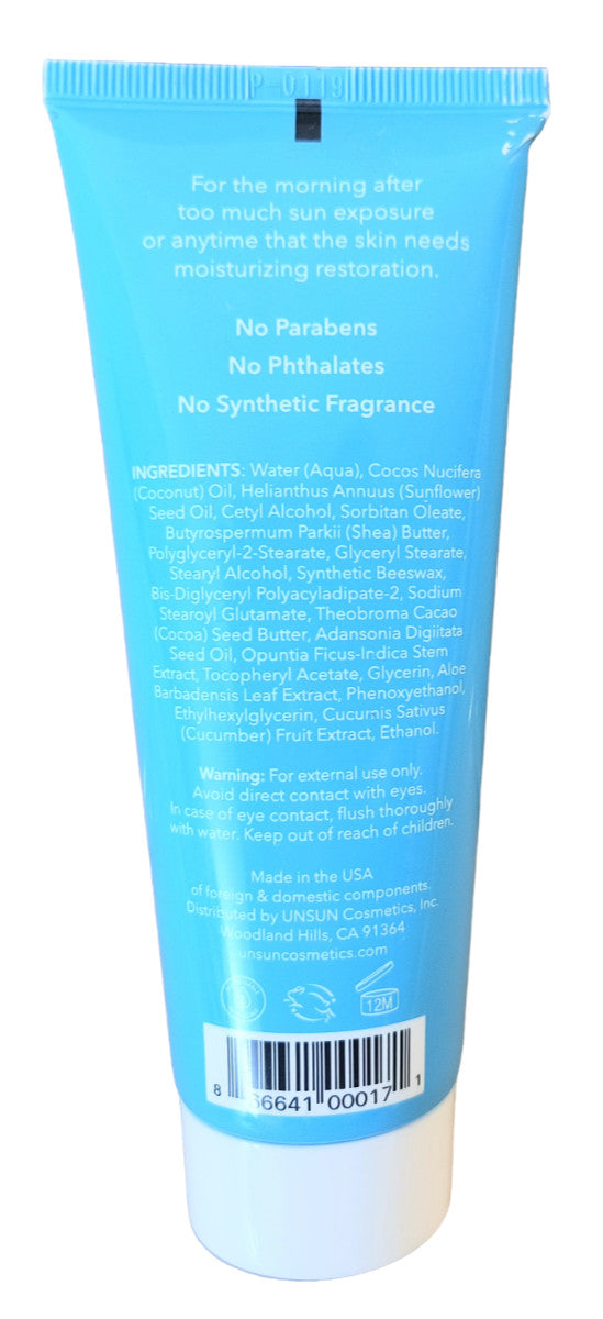Unsun After Sun Lotion 4 fl oz - Moisturizing Tan Extender with Aloe & Cactus Prickly Pear, 2 Tubes
