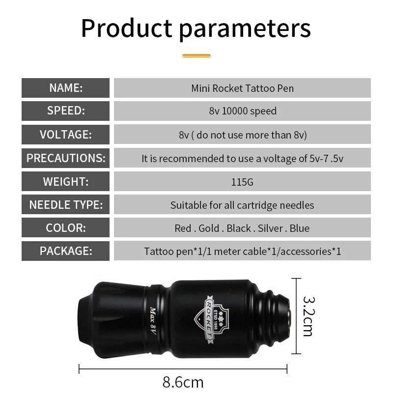 Wireless Tattoo Machine Kit with Power Supply for Beginners & Pros