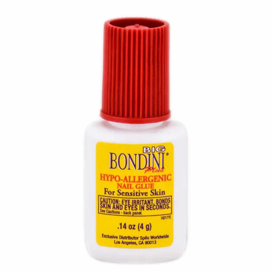 Hypoallergenic Nail Glue 0.14 oz - 3 Pack for Manicure & Nail Care