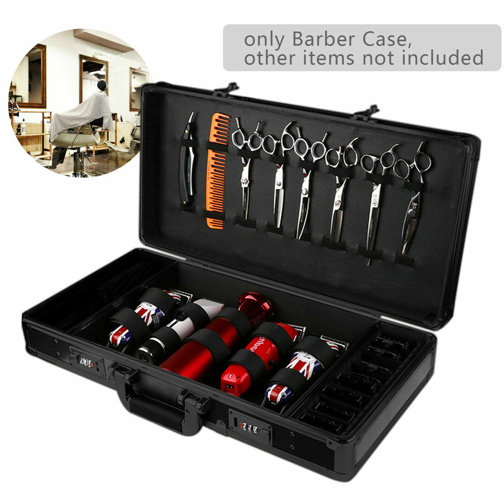 Professional Barber Organizer Case for Clippers, Trimmers & Styling Tools