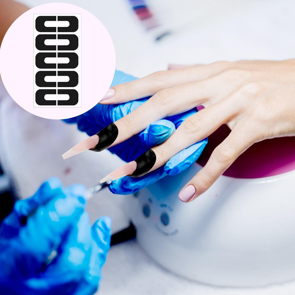 Nail Polish Protector U-Shaped Cuticle Barrier for Nails Painting - Pack of 100