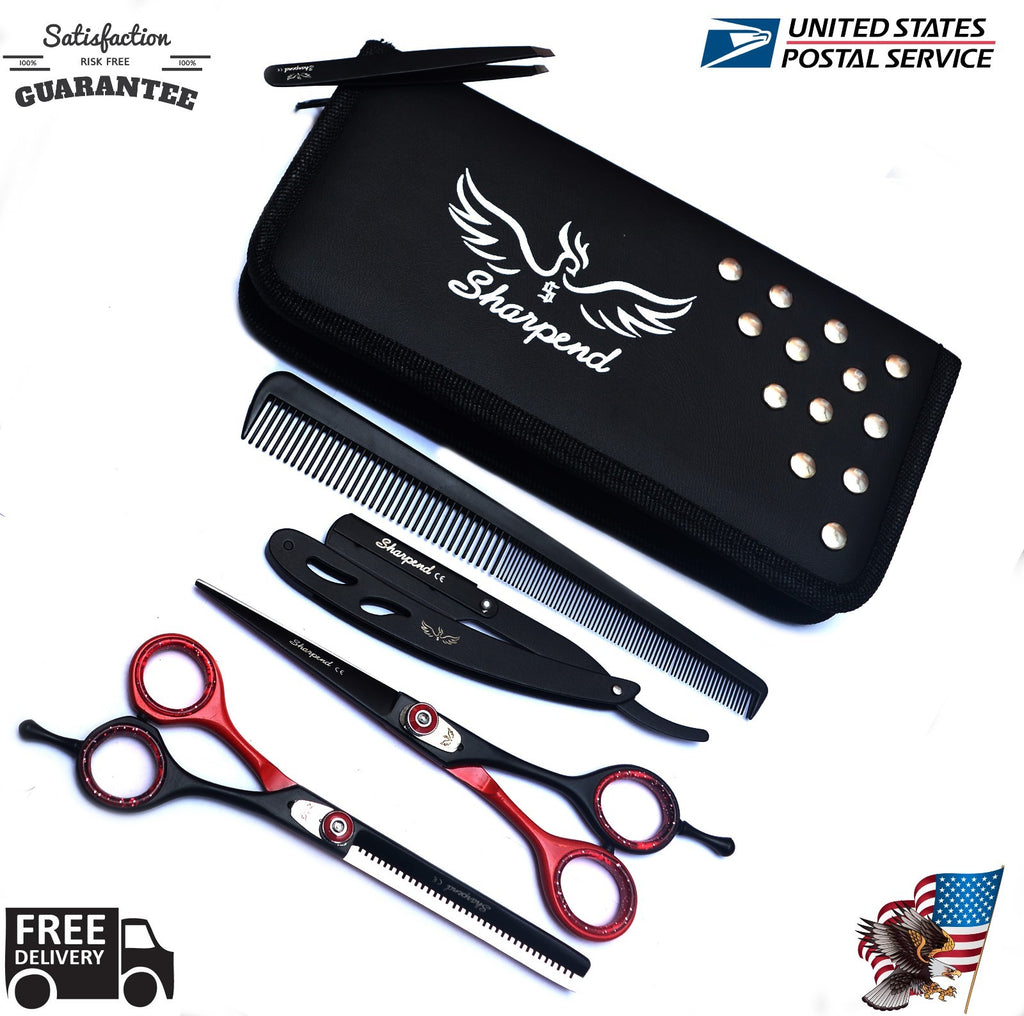 Professional Hair Cutting & Thinning Scissors 6.5" Barber Shears Kit