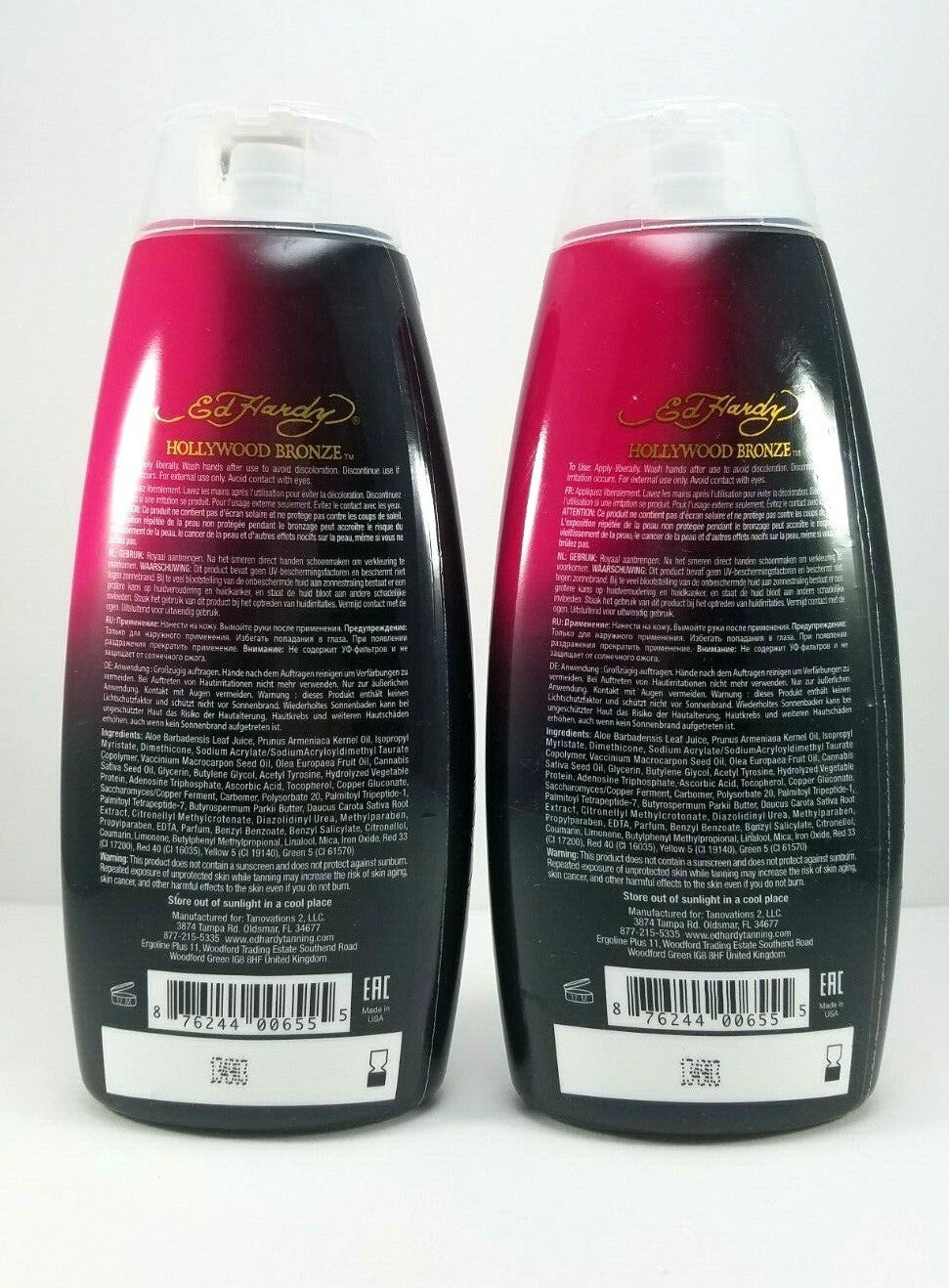 Dark Bronzer Tanning Lotion with Vitamins - 10 Oz, Set of 2
