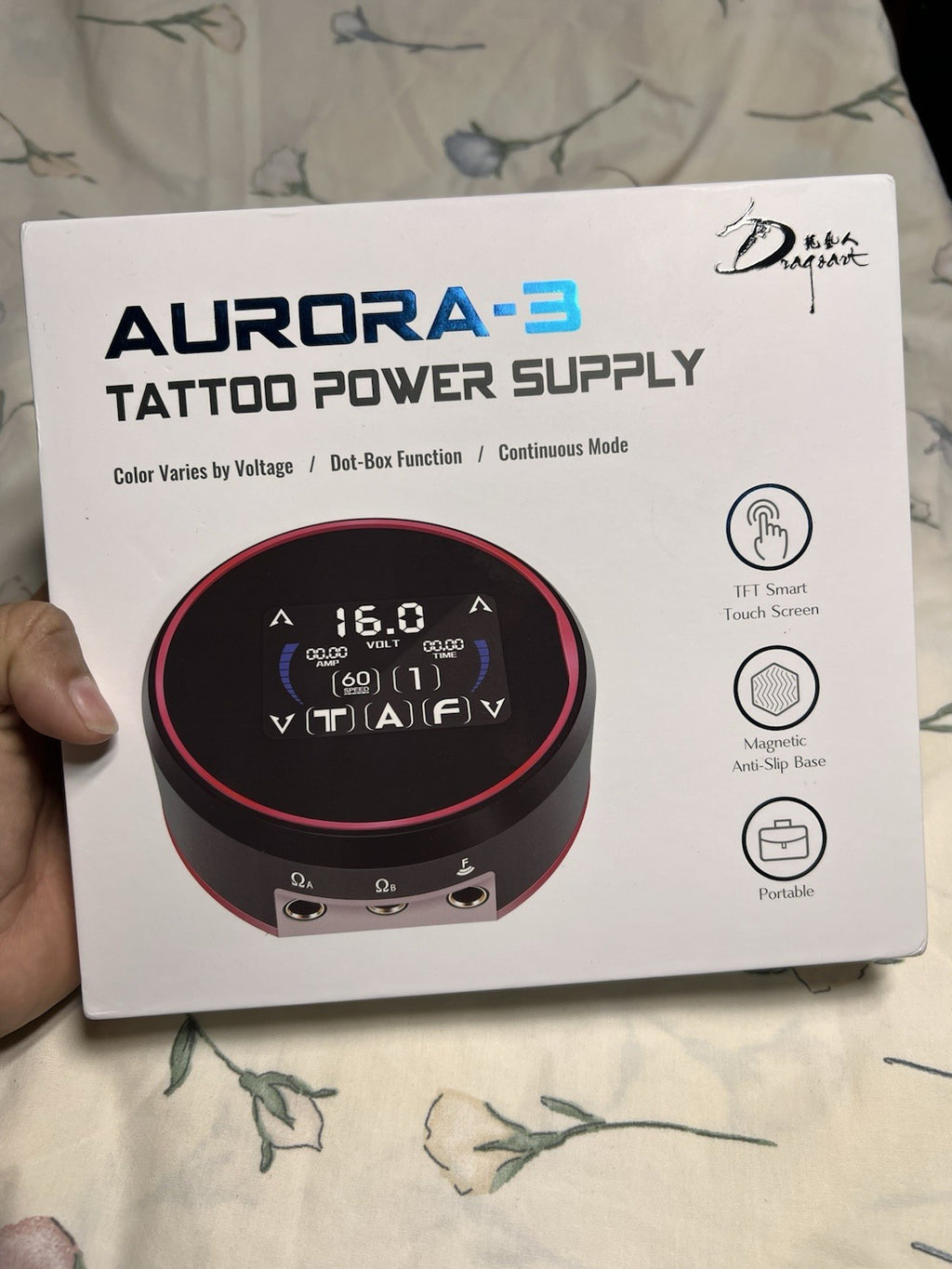 Tattoo Power Supply with TFT Touch Screen - 0-16V Dual Output