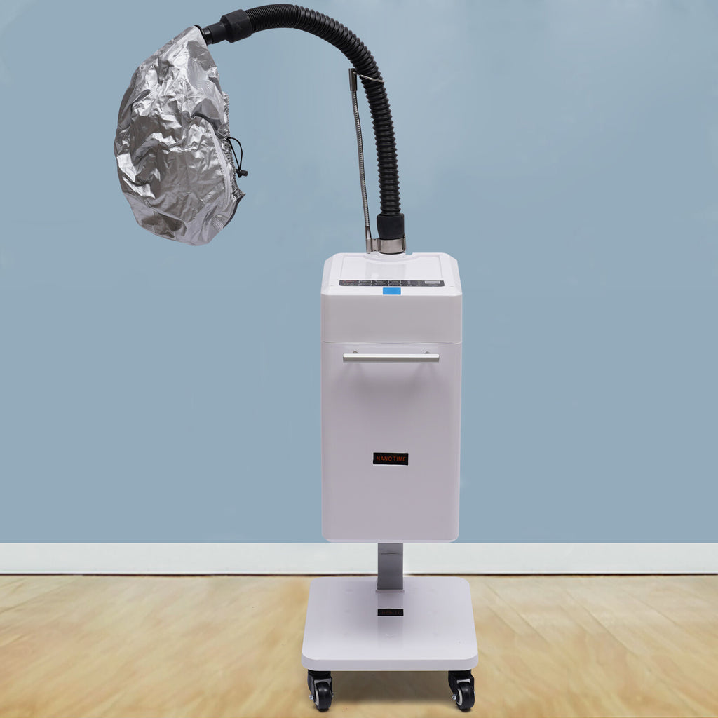 Nano Hair Steamer with Dyeing Machine and 10 Hair Dye Hats - Salon & Spa Equipment