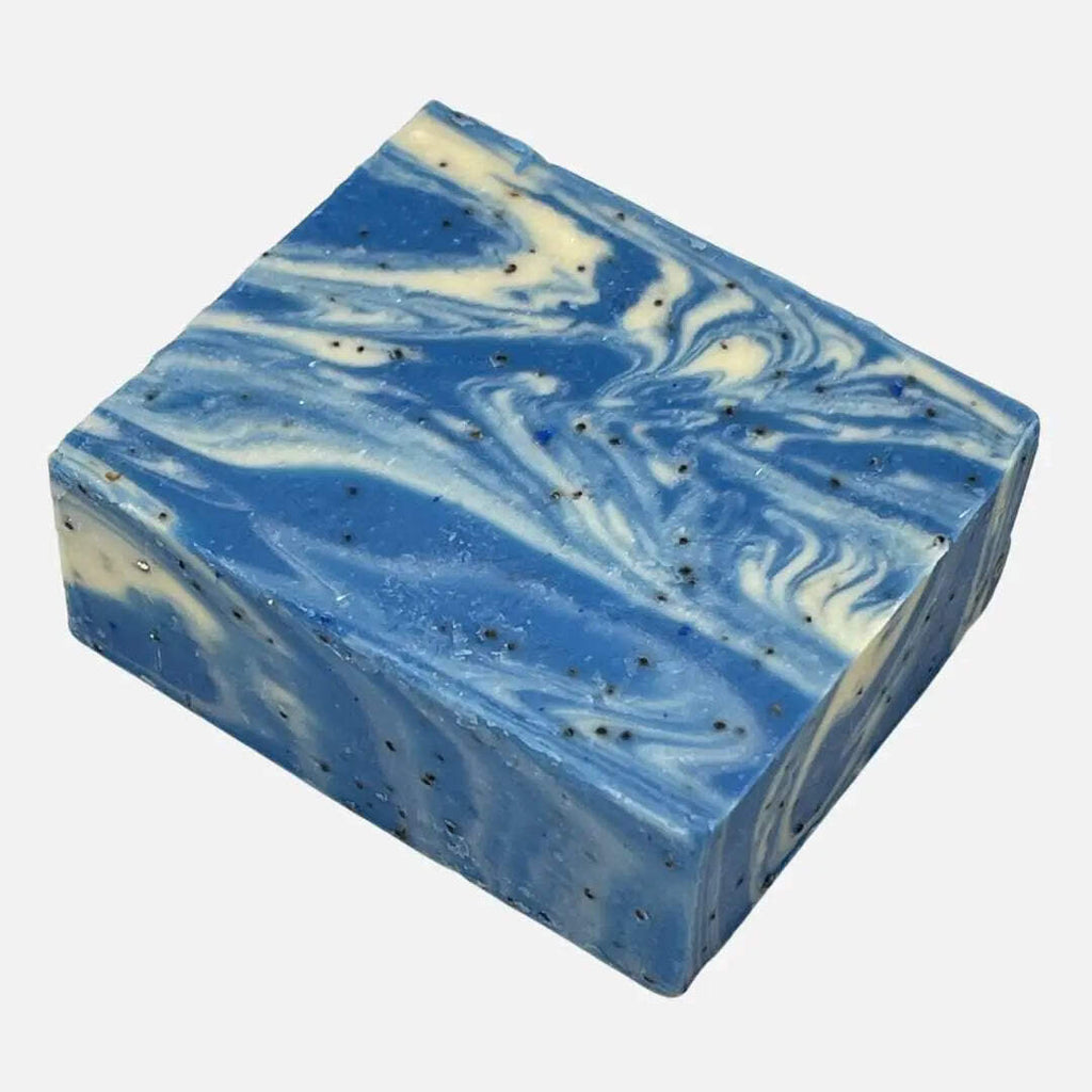 Natural Exfoliating Soap Bar with Blueberry & Medium Grit - Cooling Skin