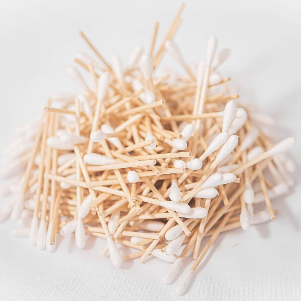 1000Pcs Cotton Swab Applicators with Wooden Handles - 3 Inch Long, Ideal for Wound Care & Precision Cleaning