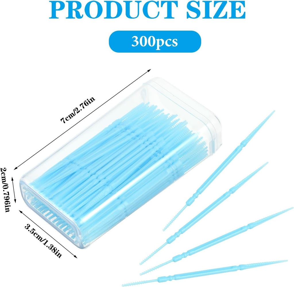 500pcs Double Head Dental Floss Picks for Oral Hygiene - Interdental & Brush