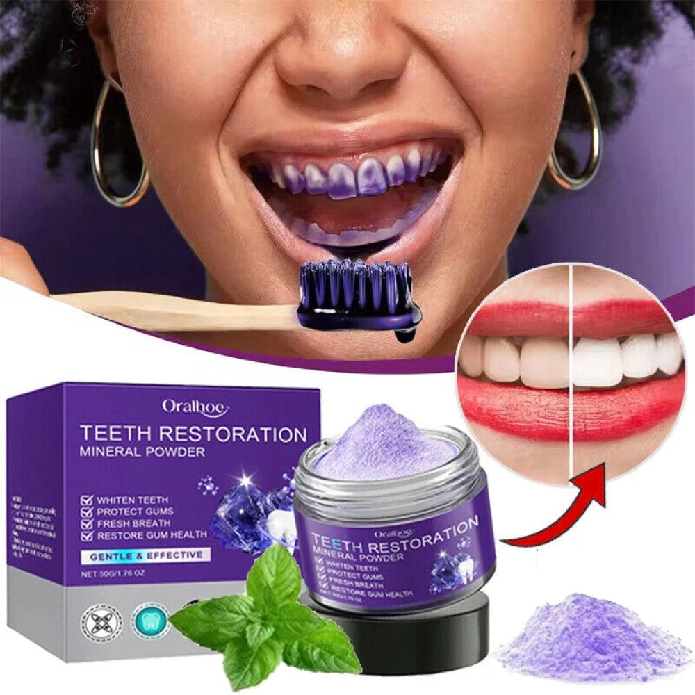 Powder Natural Mineral Toothpaste for Brightening & Fresh Breath 50g