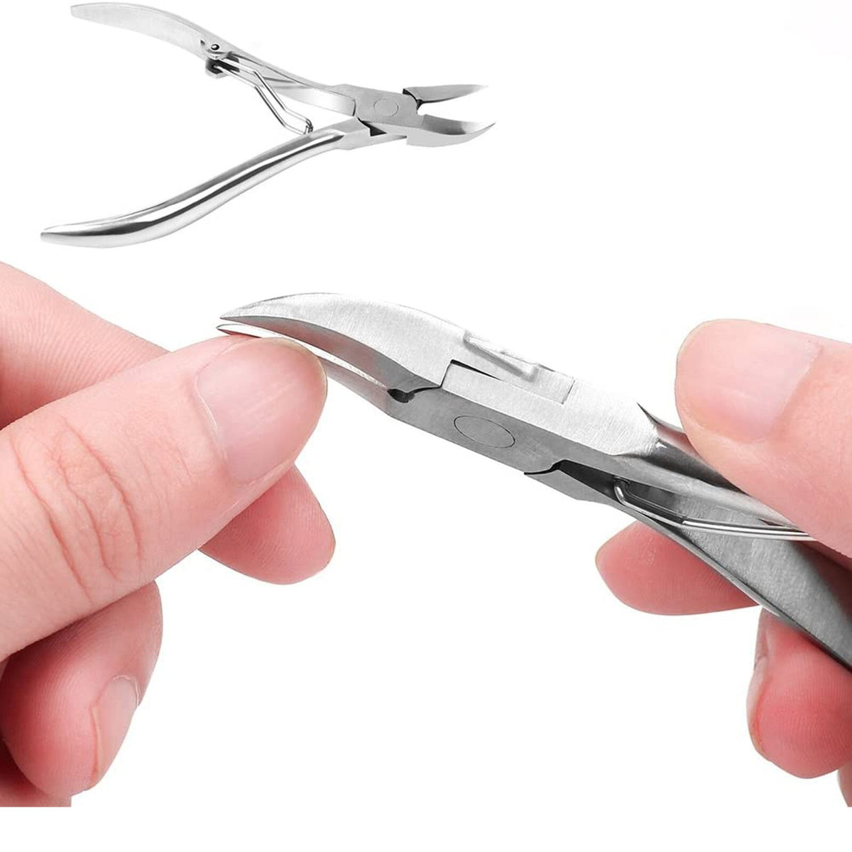 Heavy Duty Toenail Clippers for Thick and Ingrown Nails - Stainless Steel, Senior Pedicure Tool