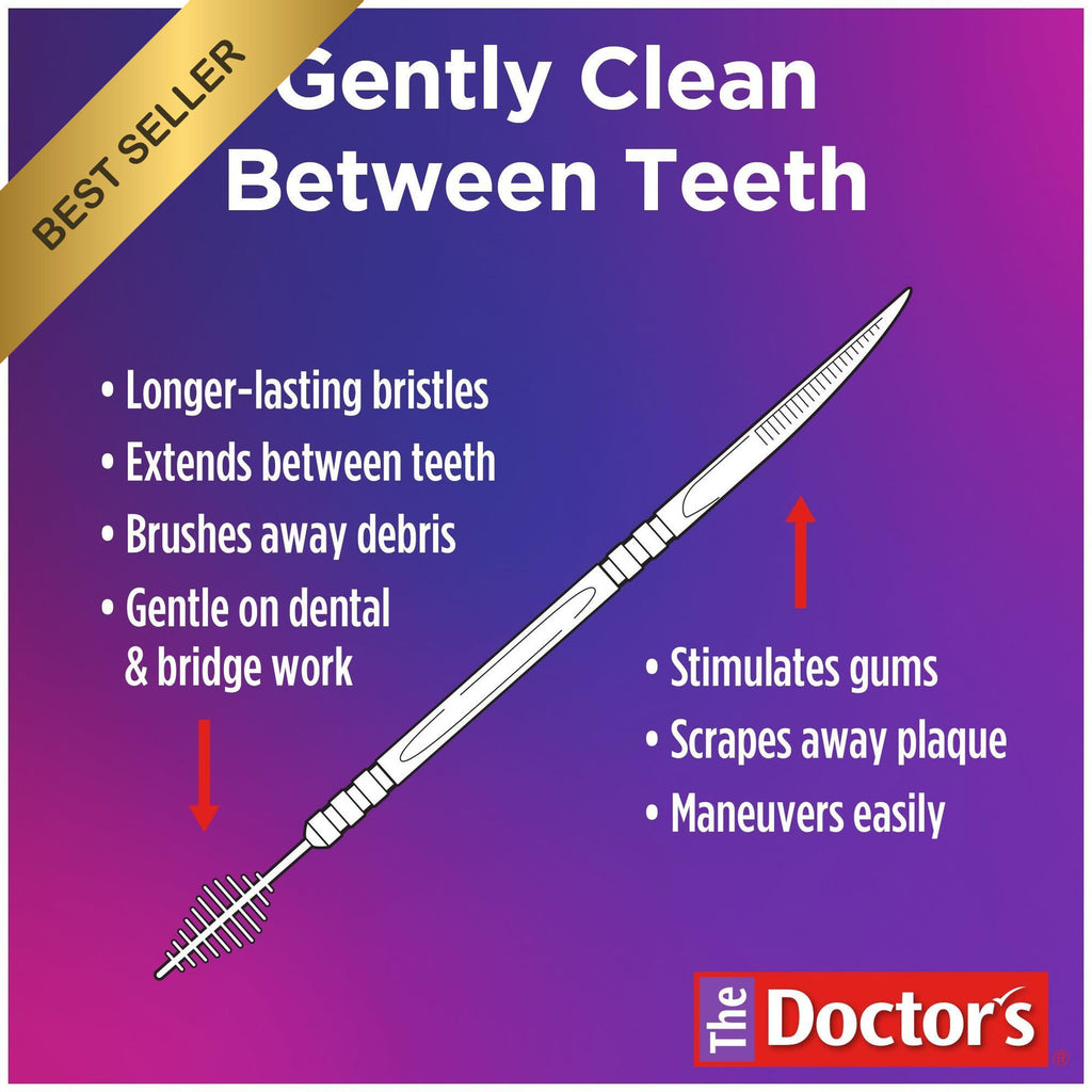 Interdental Toothpicks with Bristle Brush & Plaque Remover - 1100 Count Pack