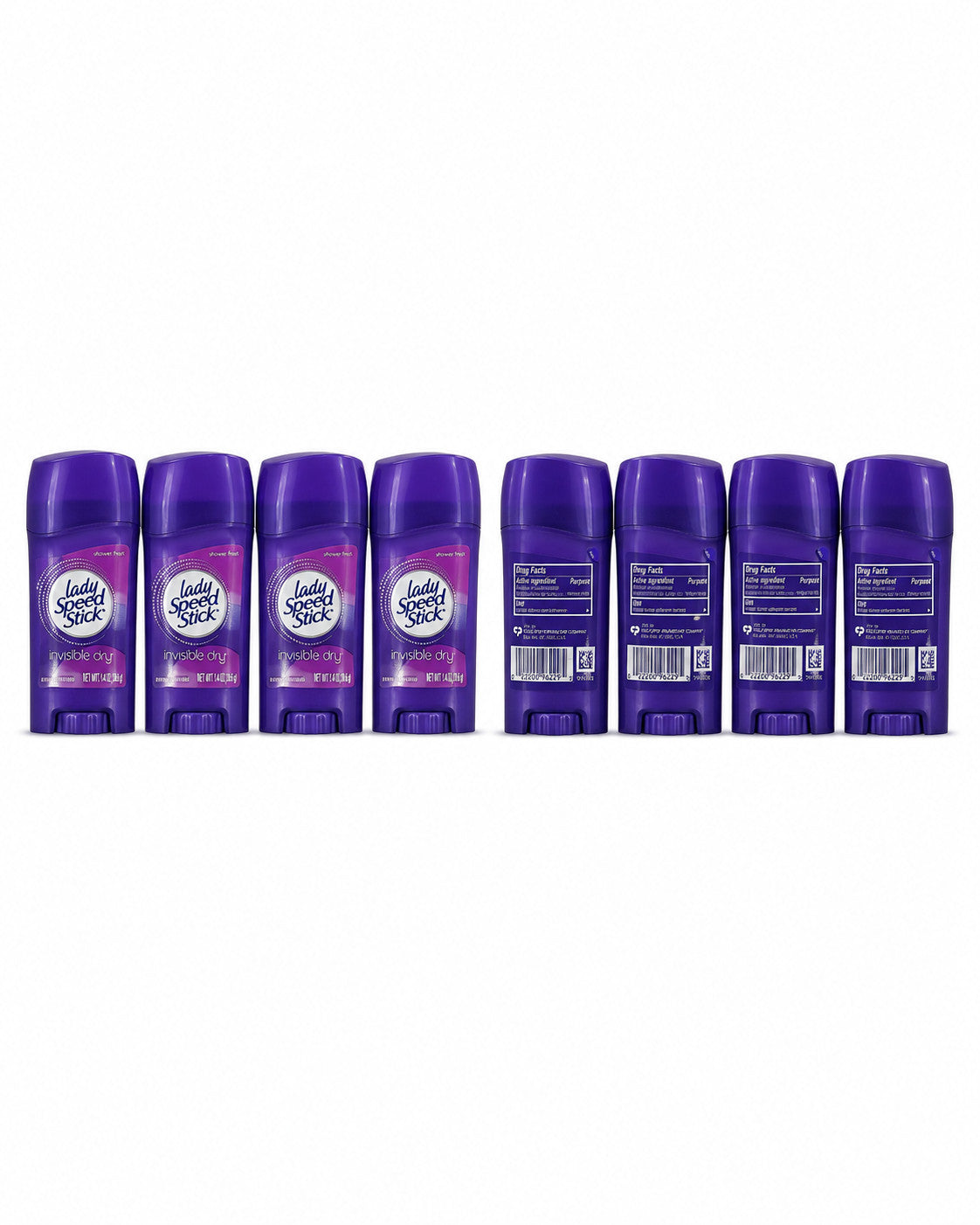 Antiperspirant Stick 4 Pack - Invisible Dry Shower Fresh Deodorant for Men & Women