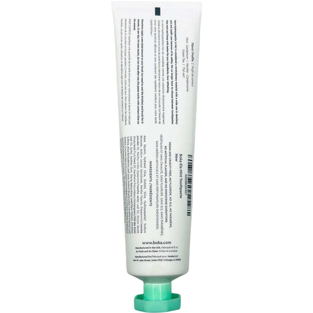Fluoride-Free Toothpaste with Nano Hydroxyapatite Ela Mint 4 oz - Natural Oral Care